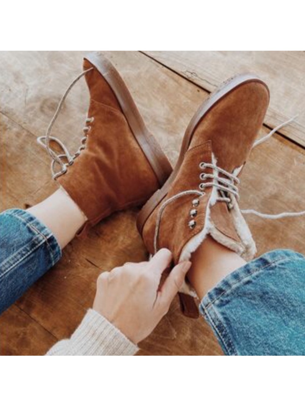 Jenni Kayne Suede Shearling Canyon Boot 40